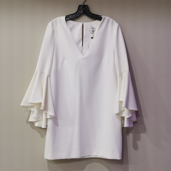 Milly | Bell-sleeve Nicole Dress - Picture 3 of 6